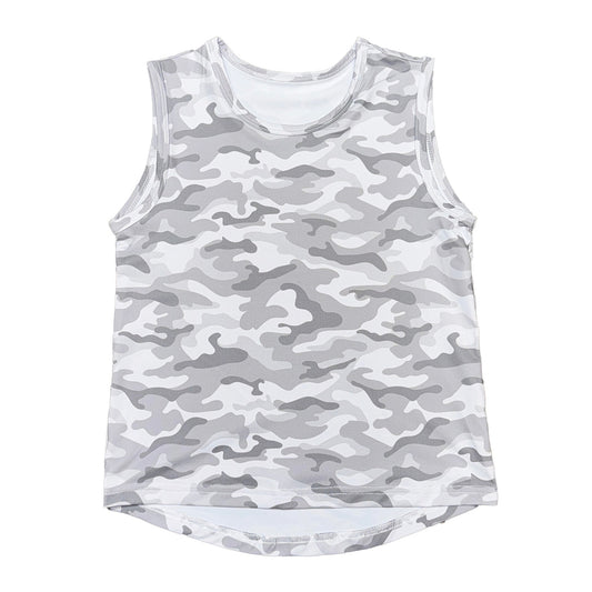 Camo High Low Kid Tank