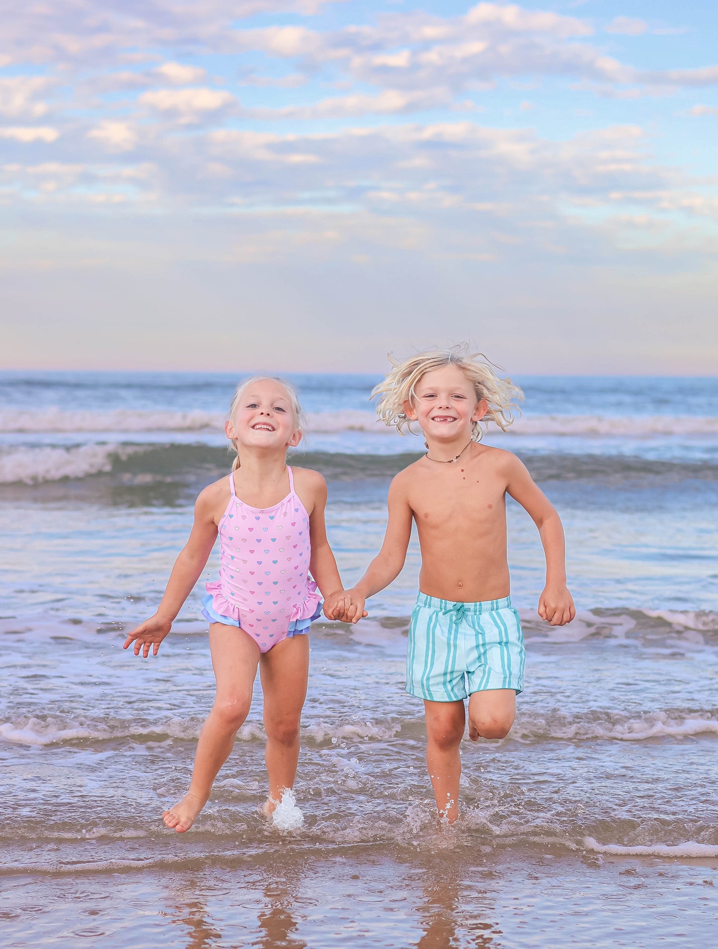 Candyland Stripe Swim Shorts
