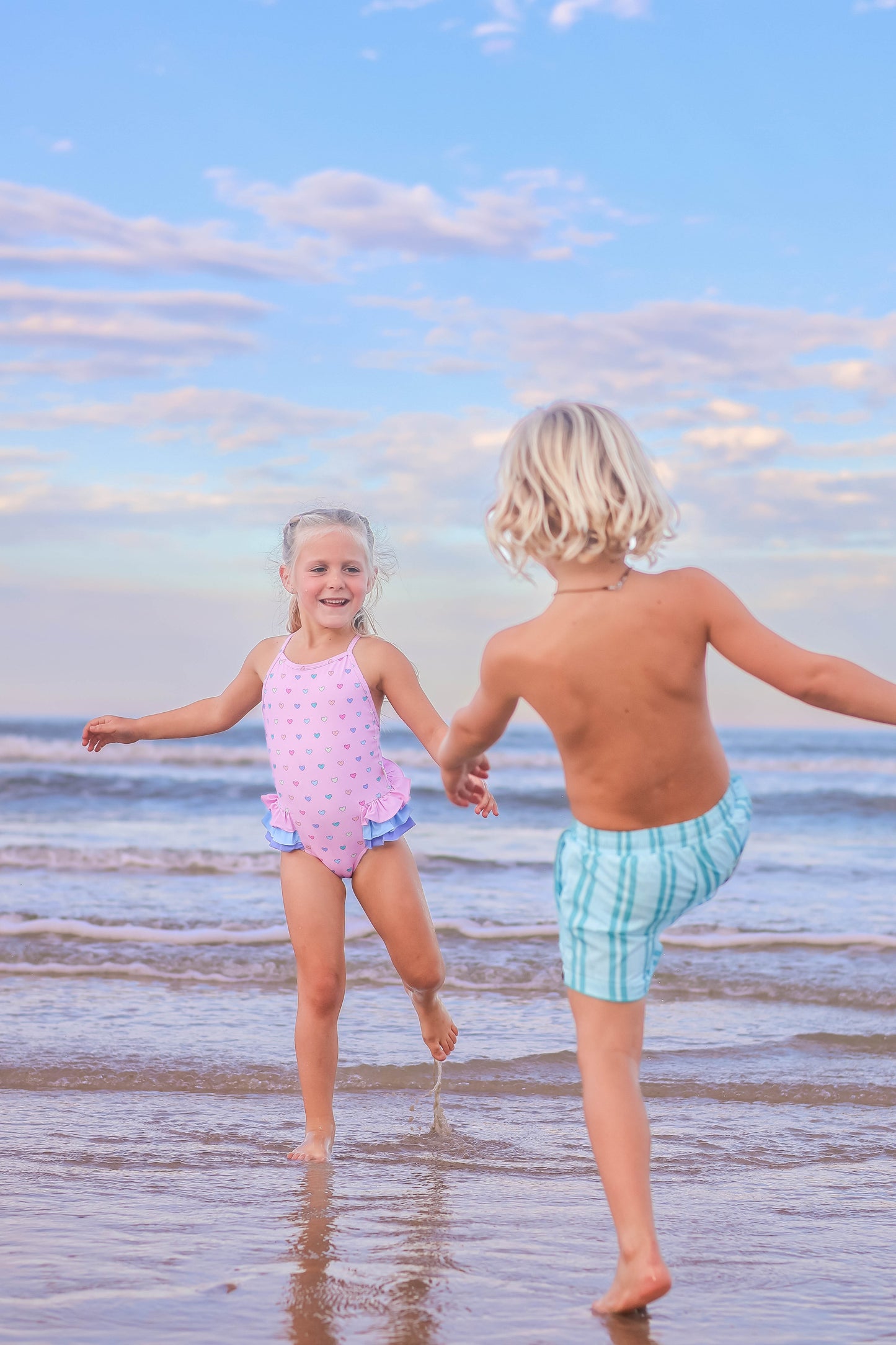 Candyland Stripe Swim Shorts