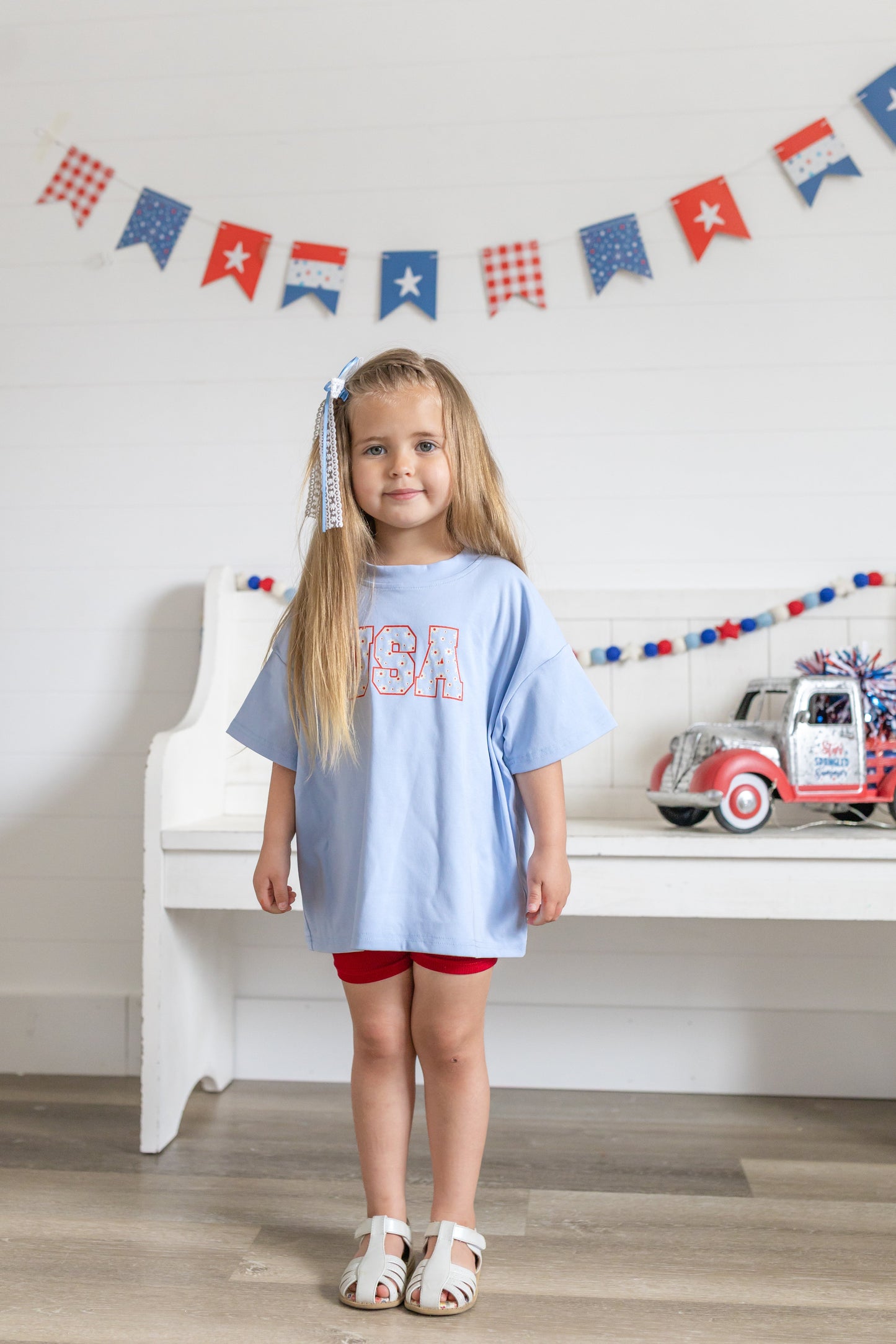 USA Daisy Oversized T-Shirt