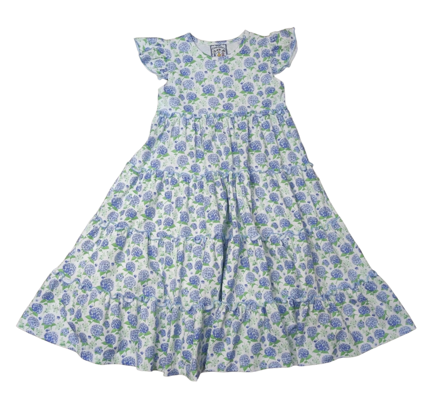 Bloomstruck Hydrangea Maxi Dress