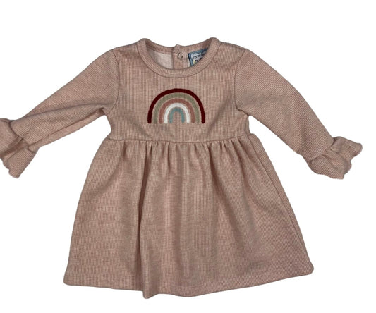 Neutral Rainbow Girls Dress