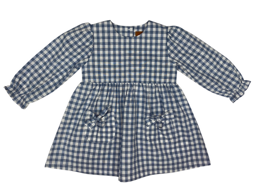 Jordyn Dress – Blue Gingham Girls Outfit