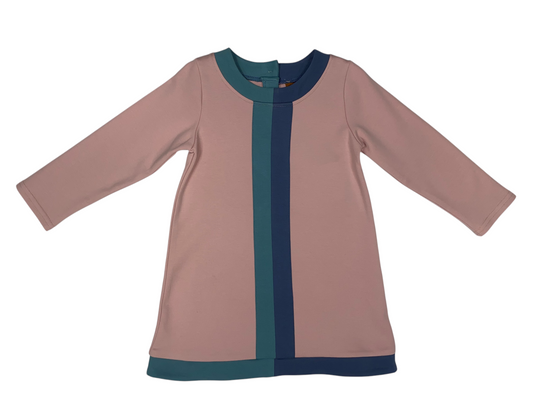 Kayla Dress – Mauve Colorblock Girls Outfit