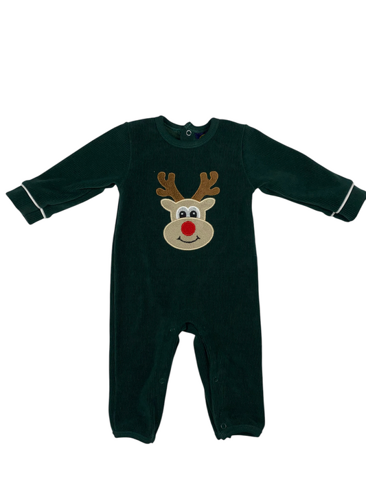 Reindeer Boys Romper – Infant Christmas Romper