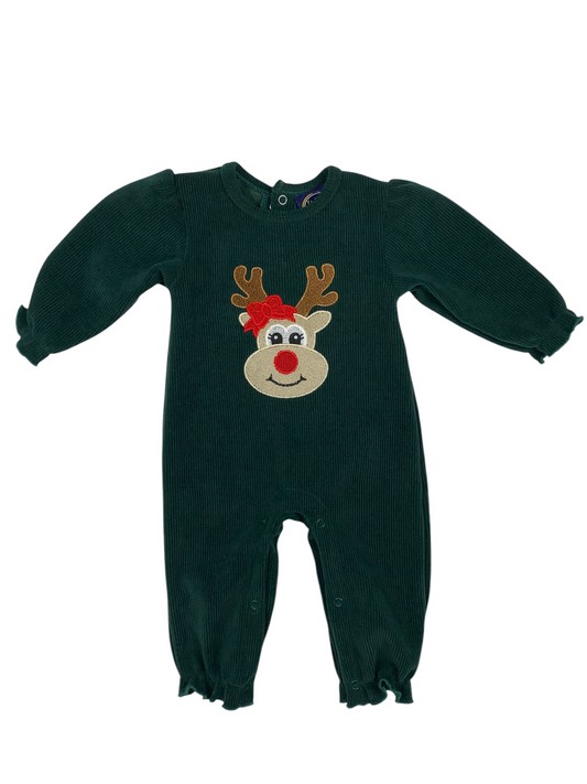 Reindeer Girls Romper