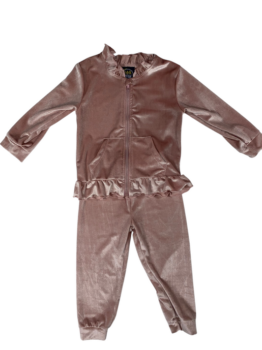 Velvet Tracksuit – Blush