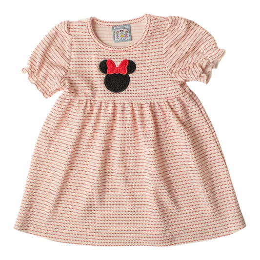 Girls Mouse Inspired Dress | Red & White Stripe Boutique Dress