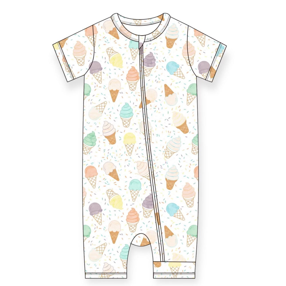 Swirls Shorty Romper