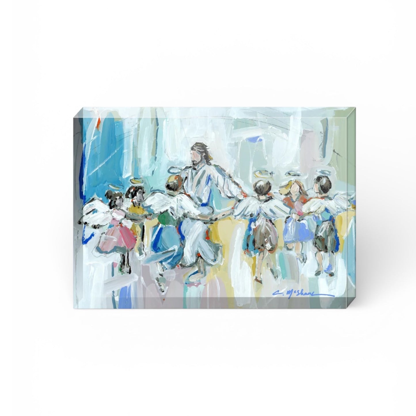 Dancing with Jesus Angel Acrylic Tabletop Art
