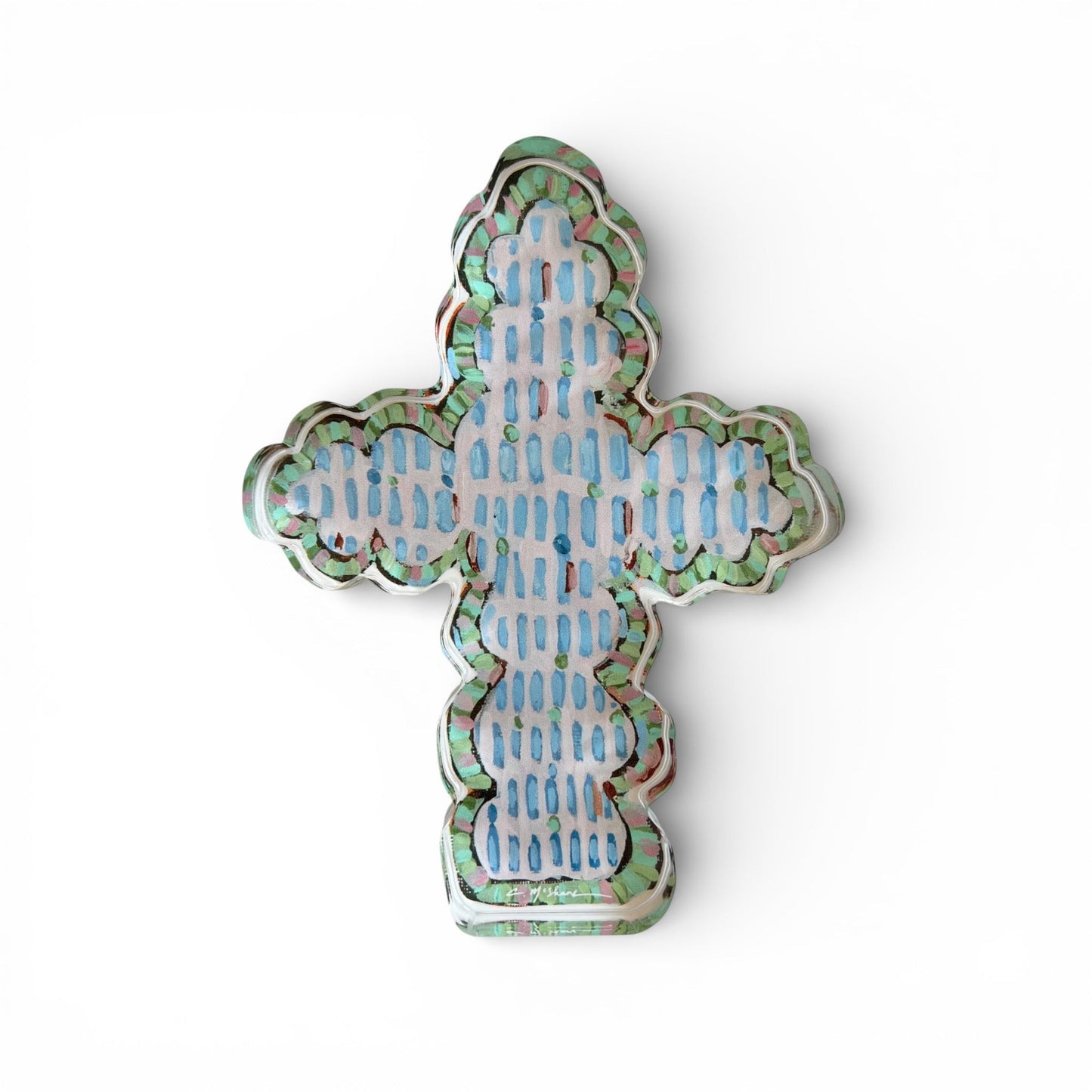 Faithful Cross I Acrylic Tabletop Art