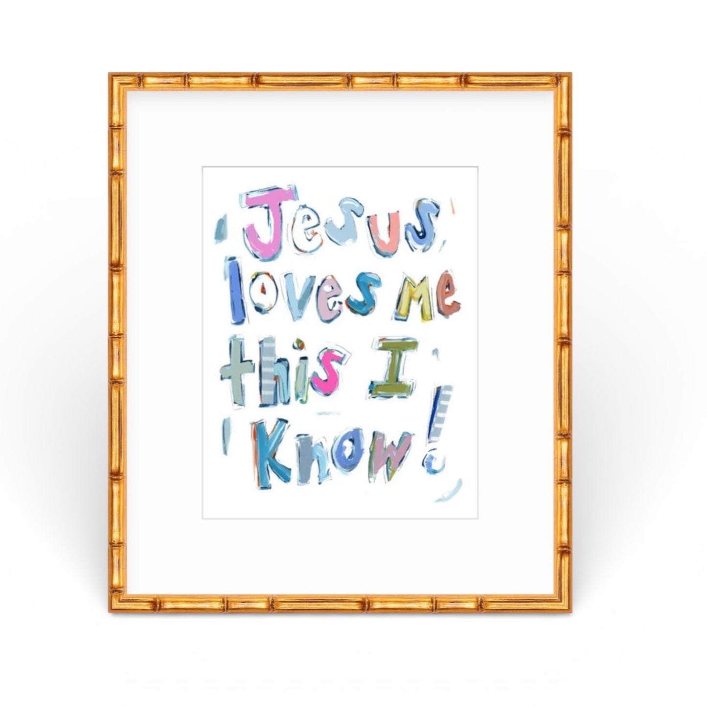 Jesus Loves Me Fine Art Print