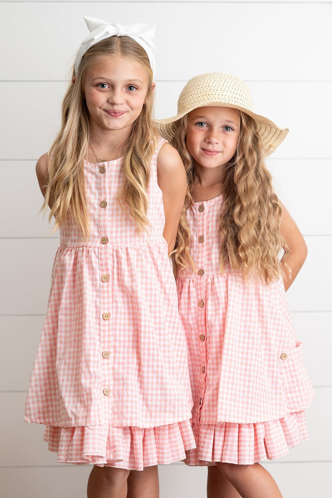 Brooke Pink Gingham Dress