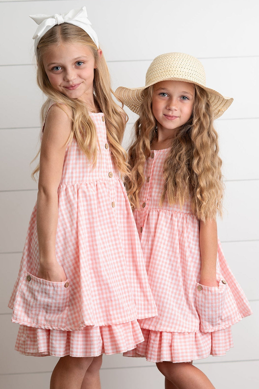 Brooke Pink Gingham Dress