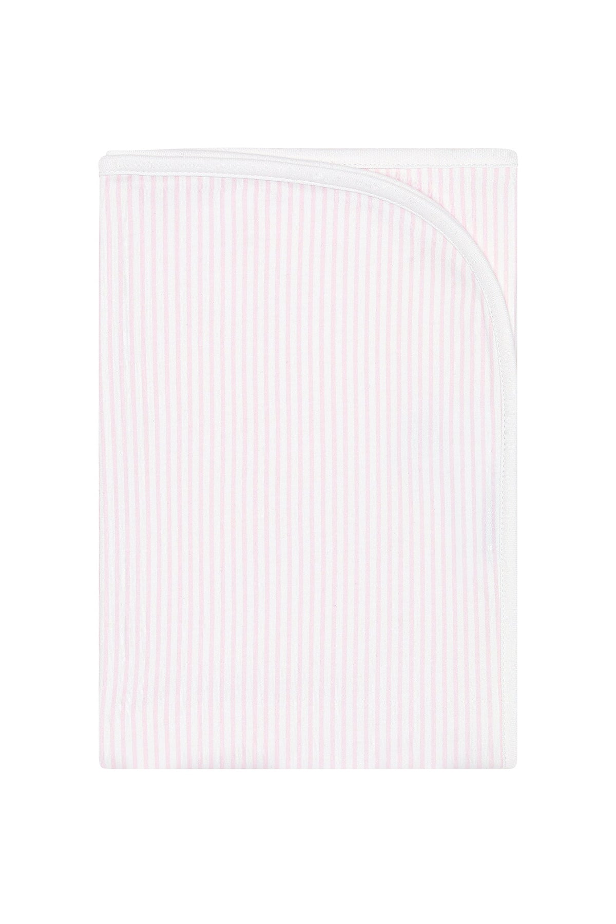 Pink Classic Stripes Receiving Blanket