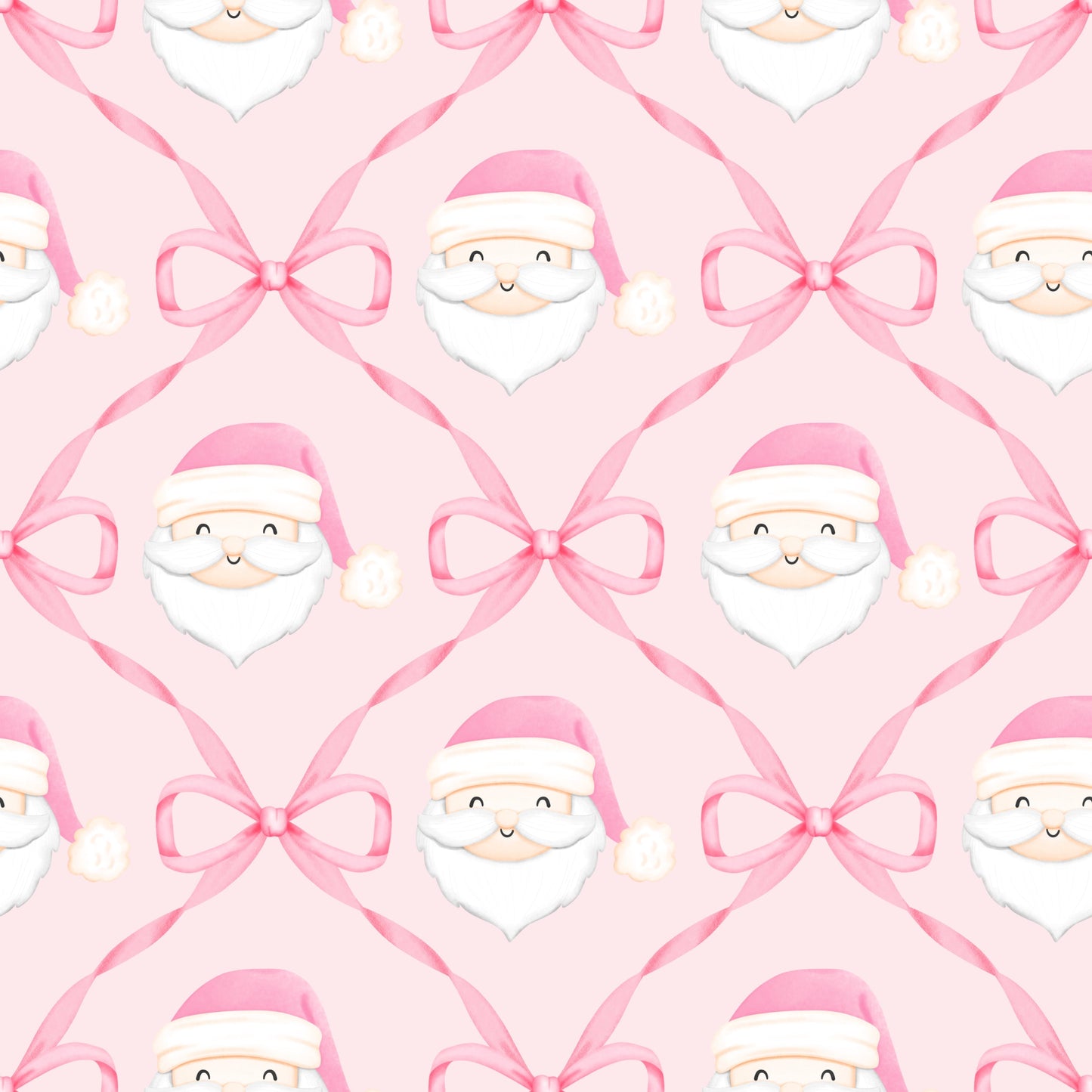 Pink Santa Bow Lounge Gown