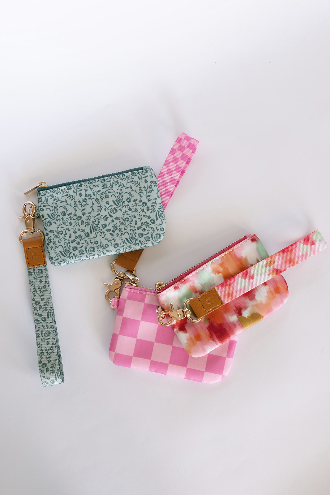 Bubblegum Check Wrist Lanyard