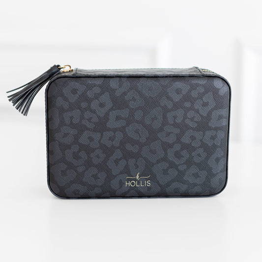 Black Leopard Jewelry Organizer - RECENTLY MARKED DOWN - FINAL SALE - WILL BE DISCONTINUED