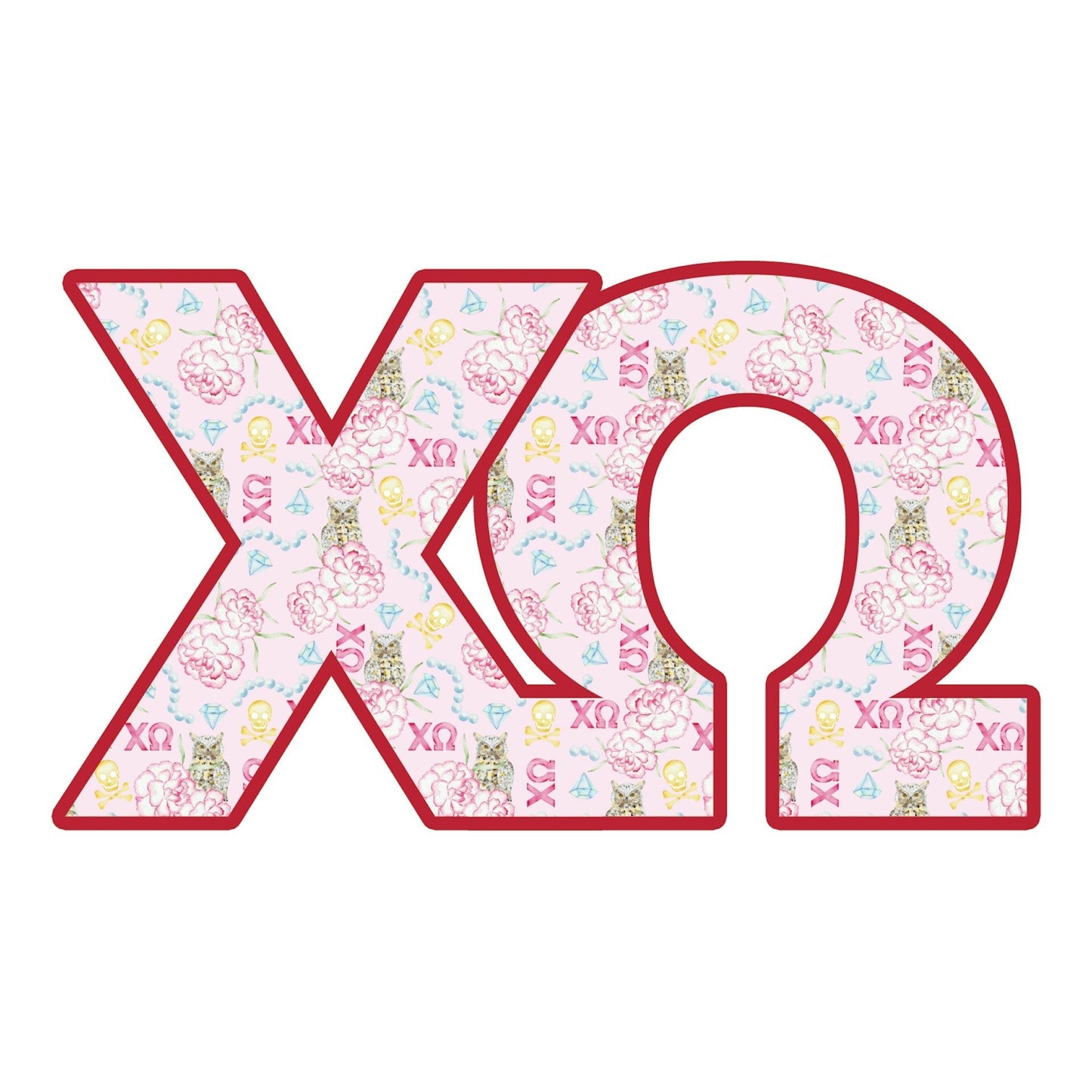 Chi Omega Door Hanger