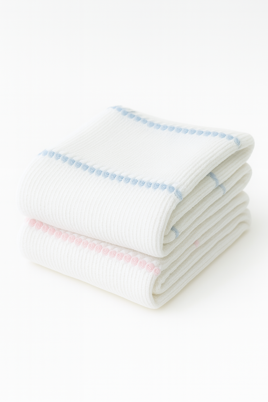 Pucker Texture With Stripe Baby Blanket