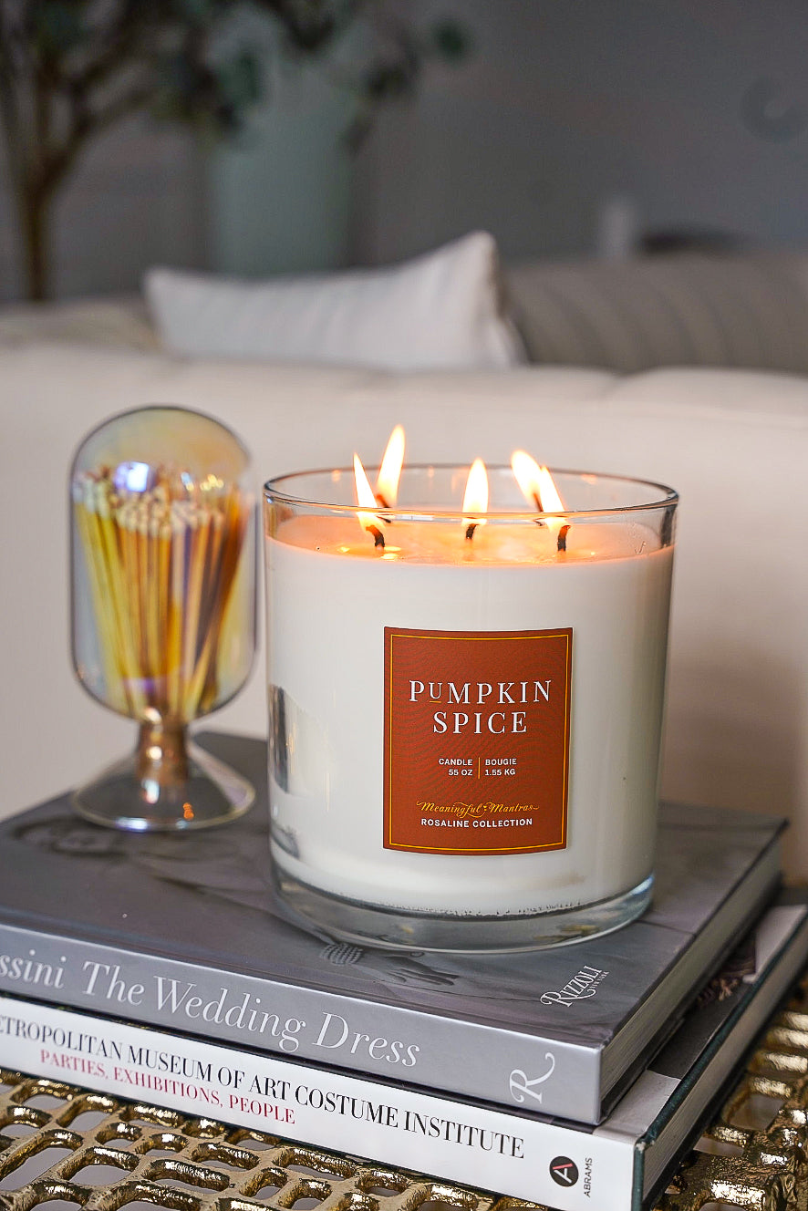 Pumpkin Spice Natural Candle 55oz Rosaline Collection
