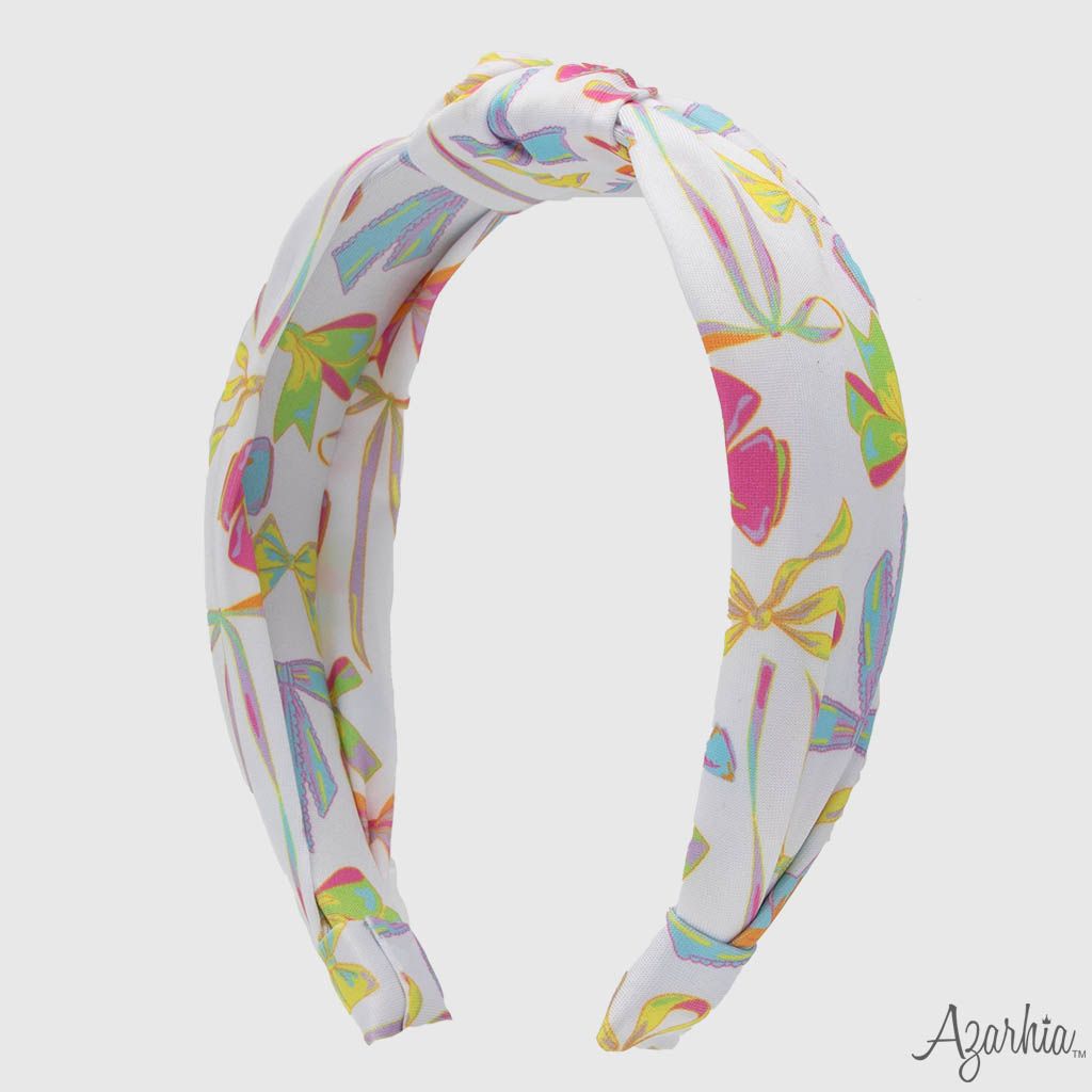Neon Bows Top Knot Headband