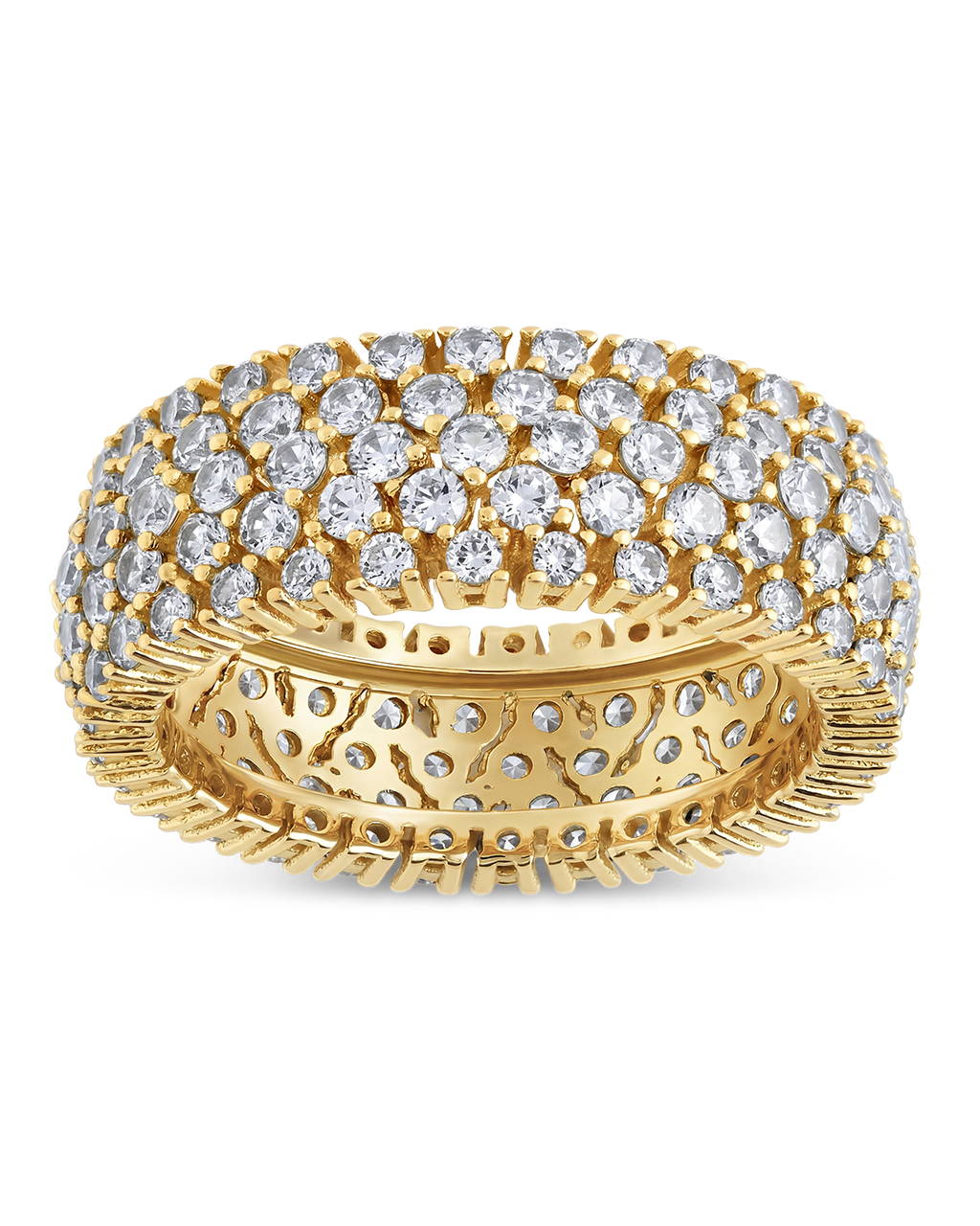 Sterling Silver Yvonne CZ Stacking Ring