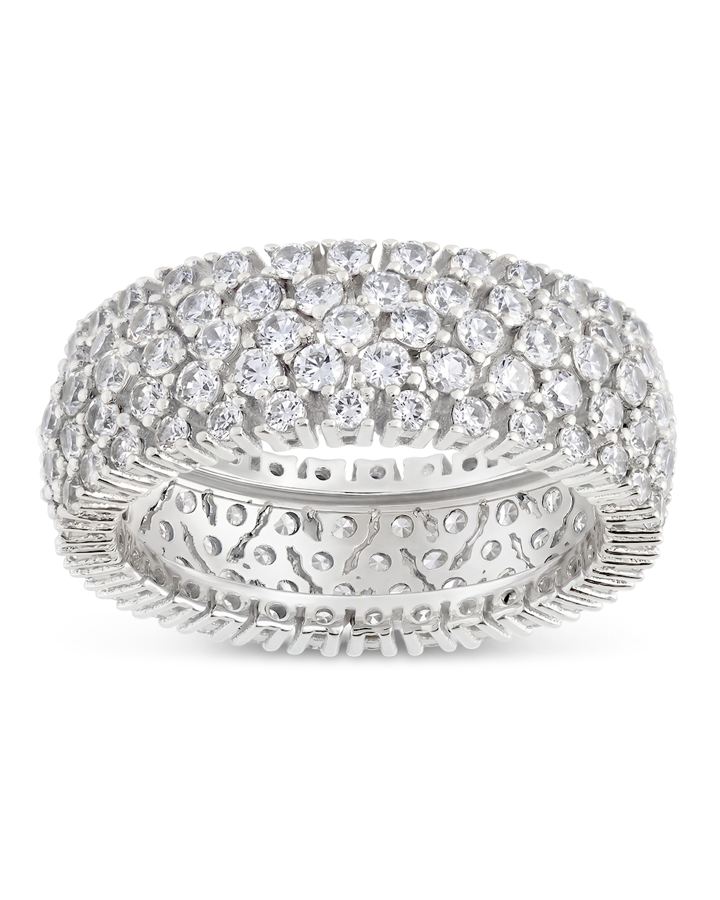 Sterling Silver Yvonne CZ Stacking Ring
