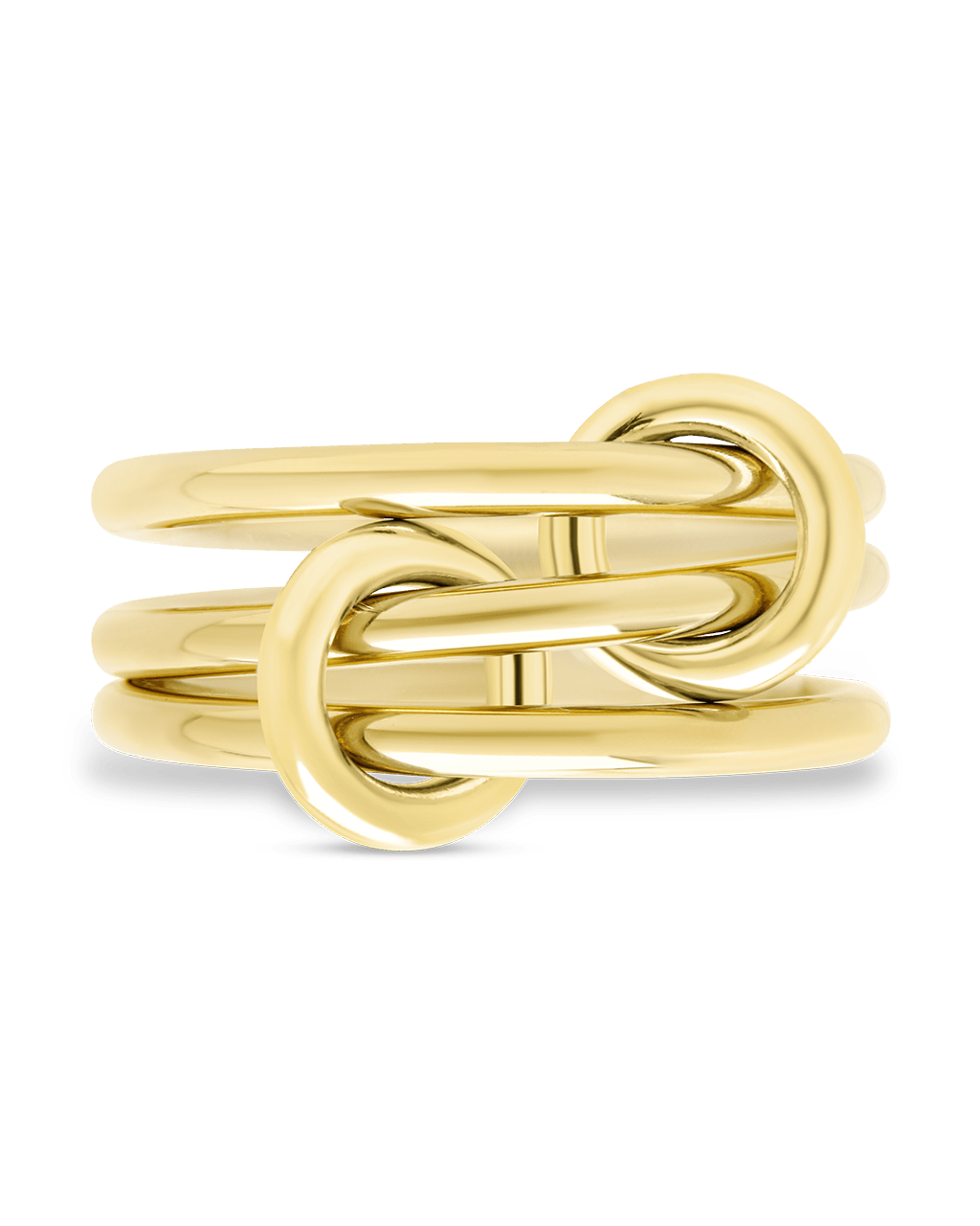 Sterling Silver Jasmin Link Stacking Ring