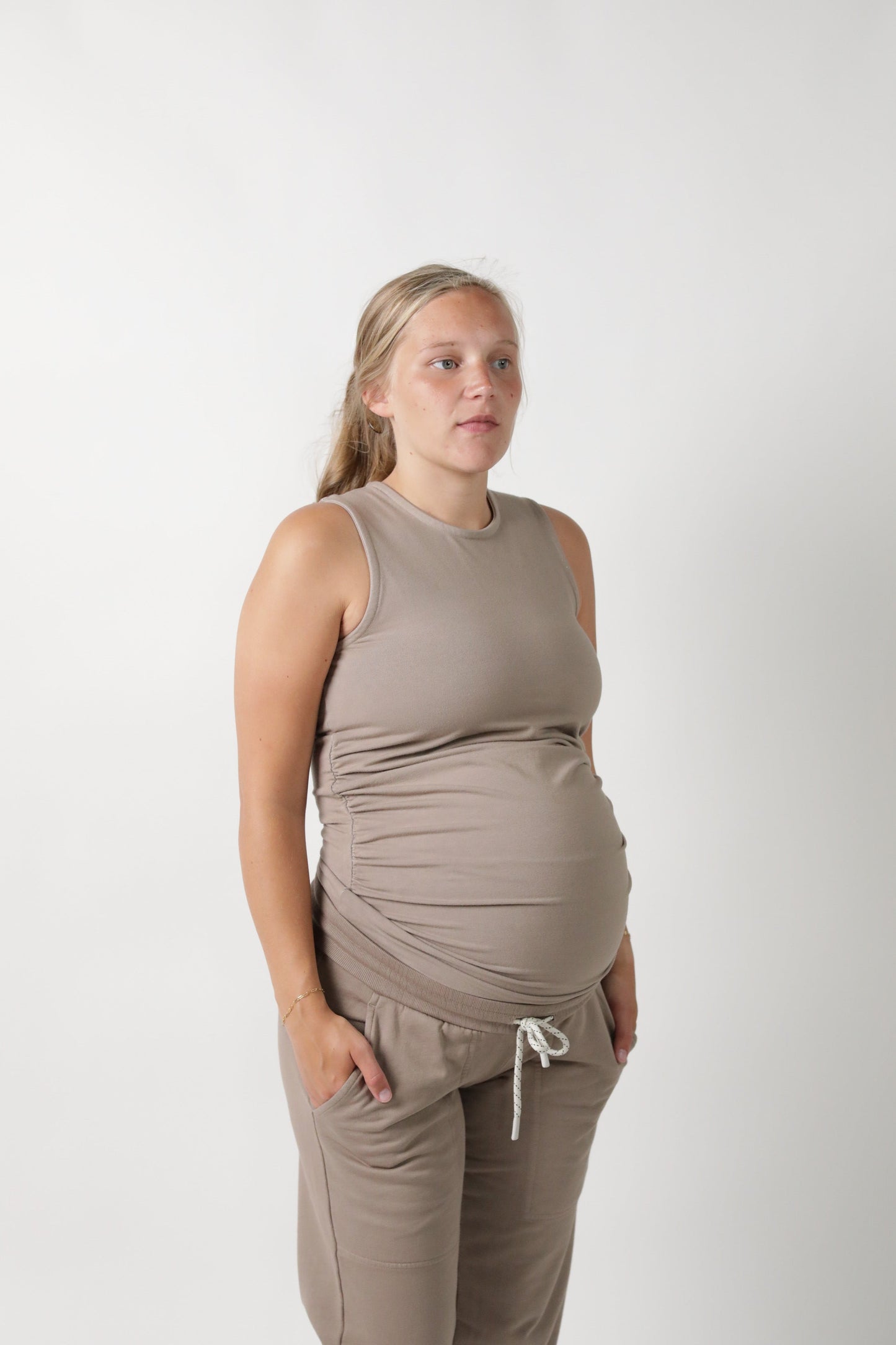 BLAIR || HIGH NECK MATERNITY TANK