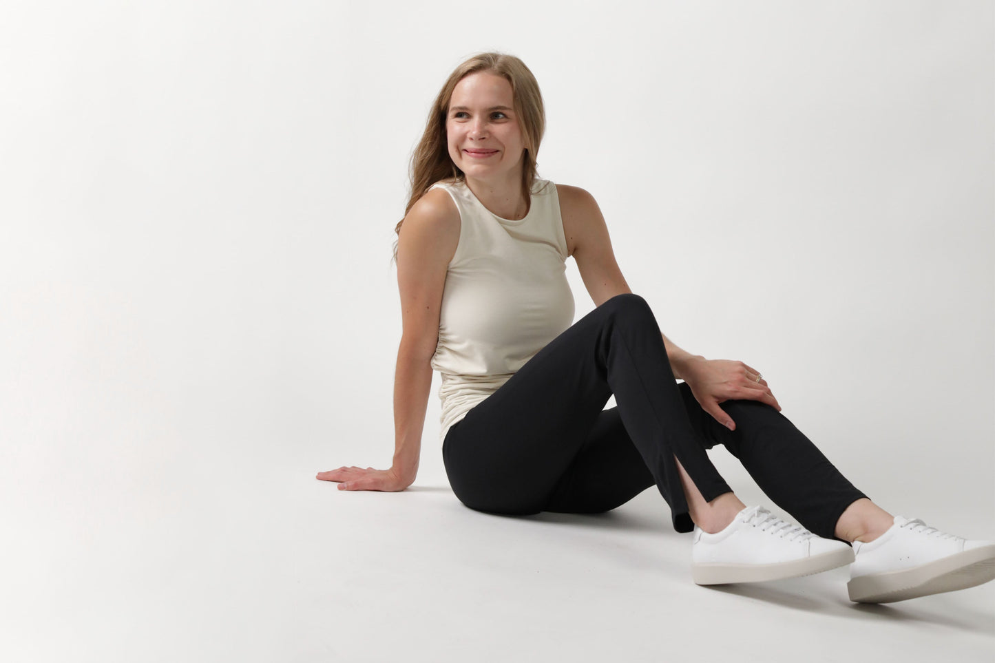 SILEA™ Everyday Style Side Slit Hi-Rise Maternity Legging