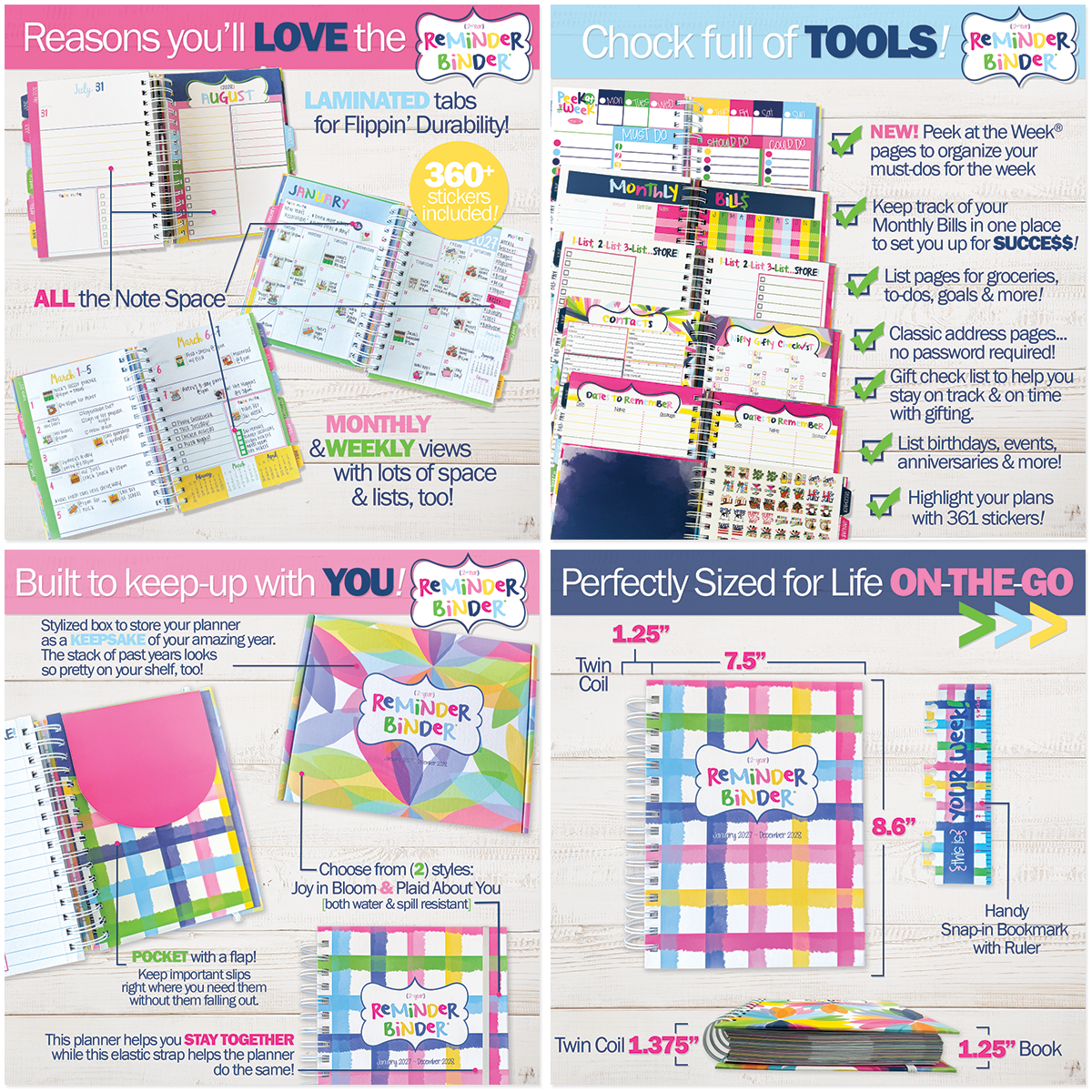 NEW! Dream Gift Bundle | 2027-28 Reminder Binder® Planner, Gratitude Journal & Budget Binder