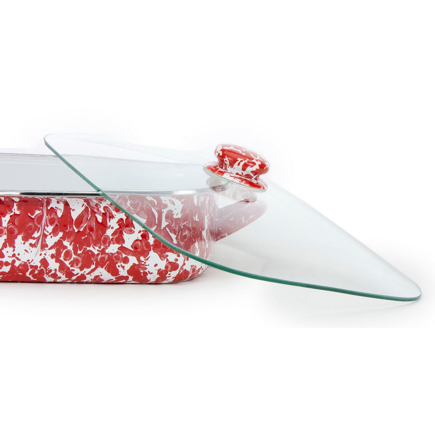 Red Swirl Roasting Pan