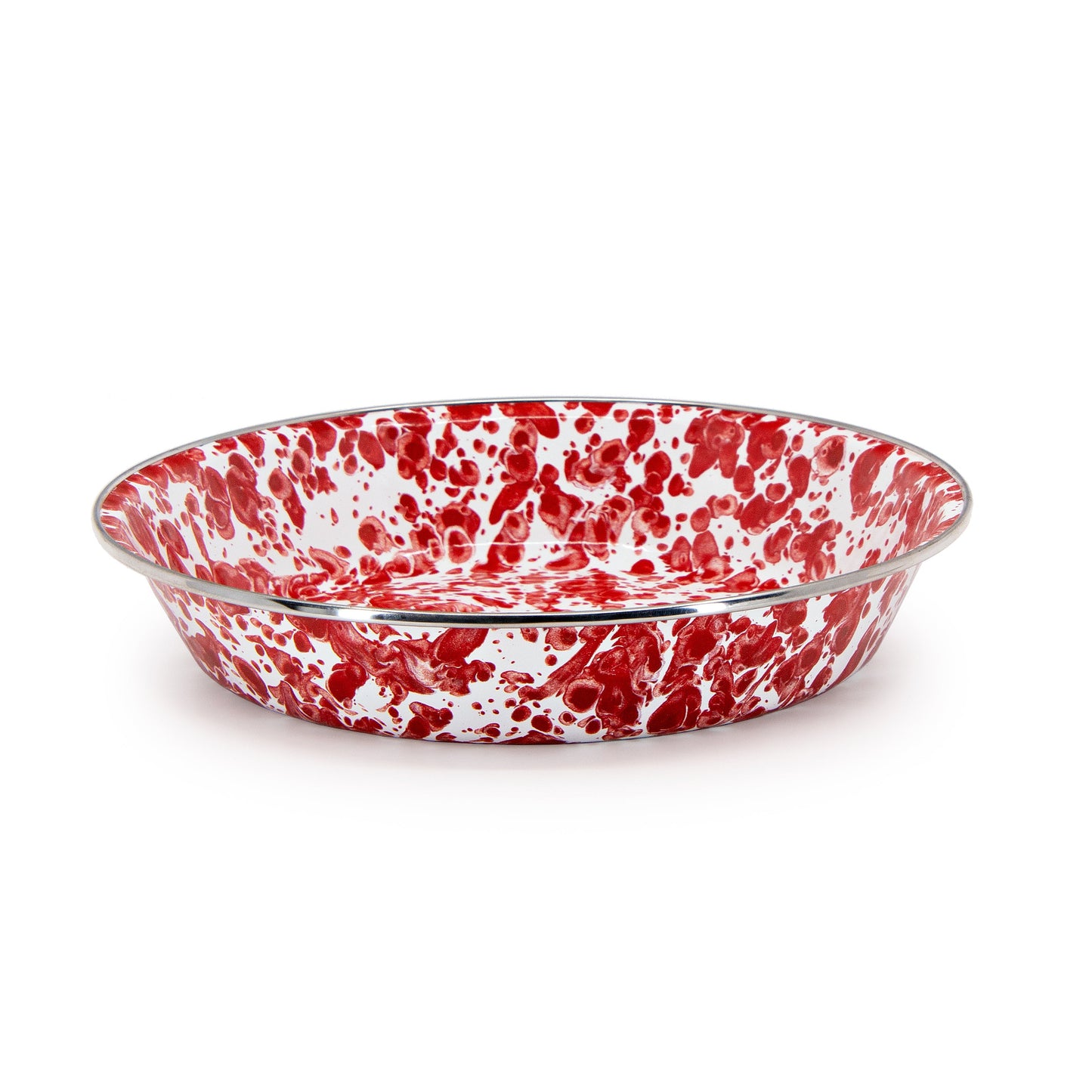 Red Swirl Pie Plate
