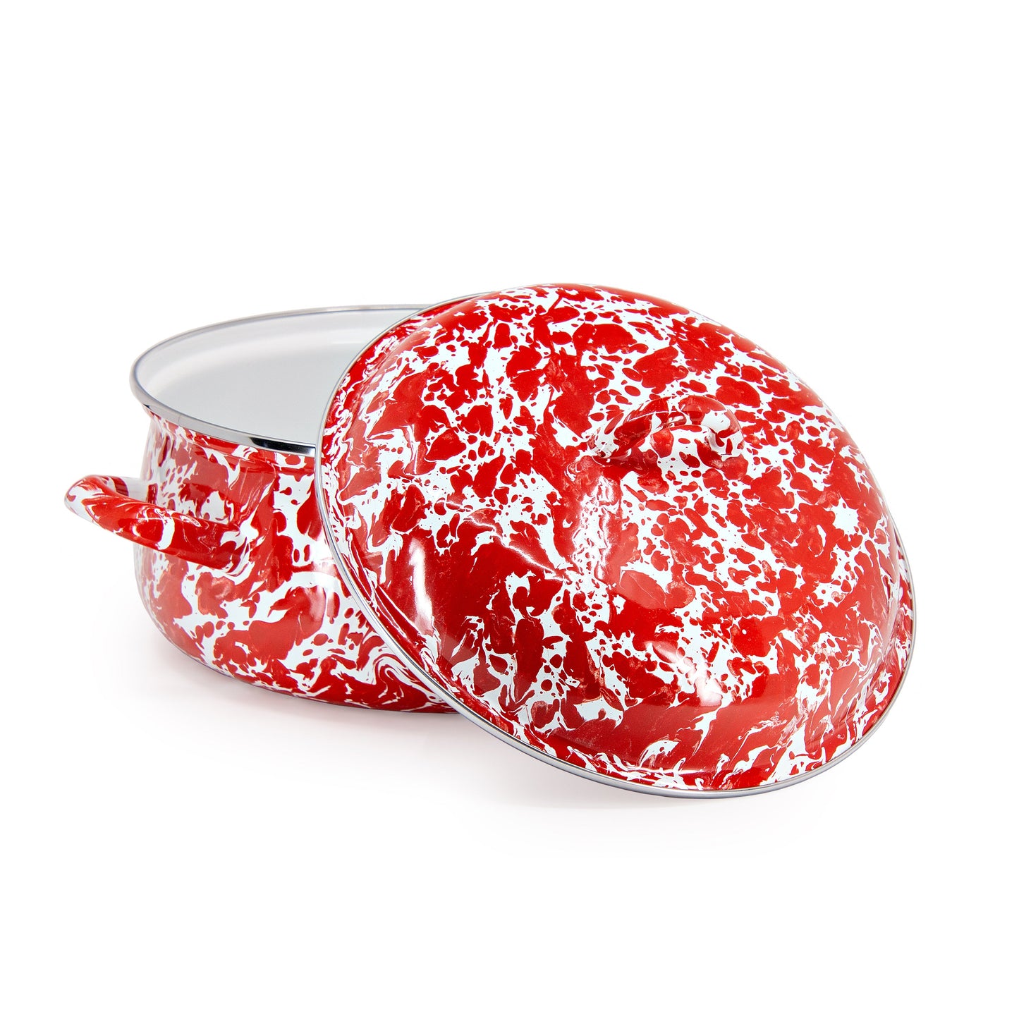 Red Swirl Dutch Oven