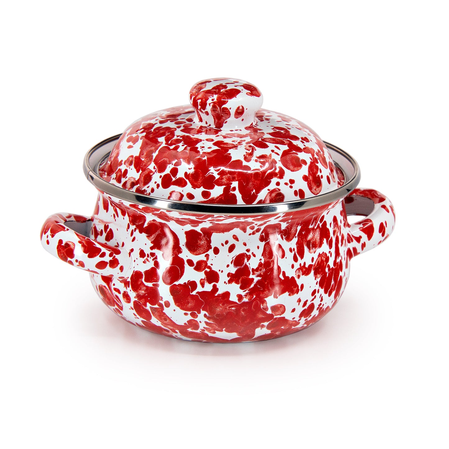 Red Swirl Petite Tureens - Set of 2