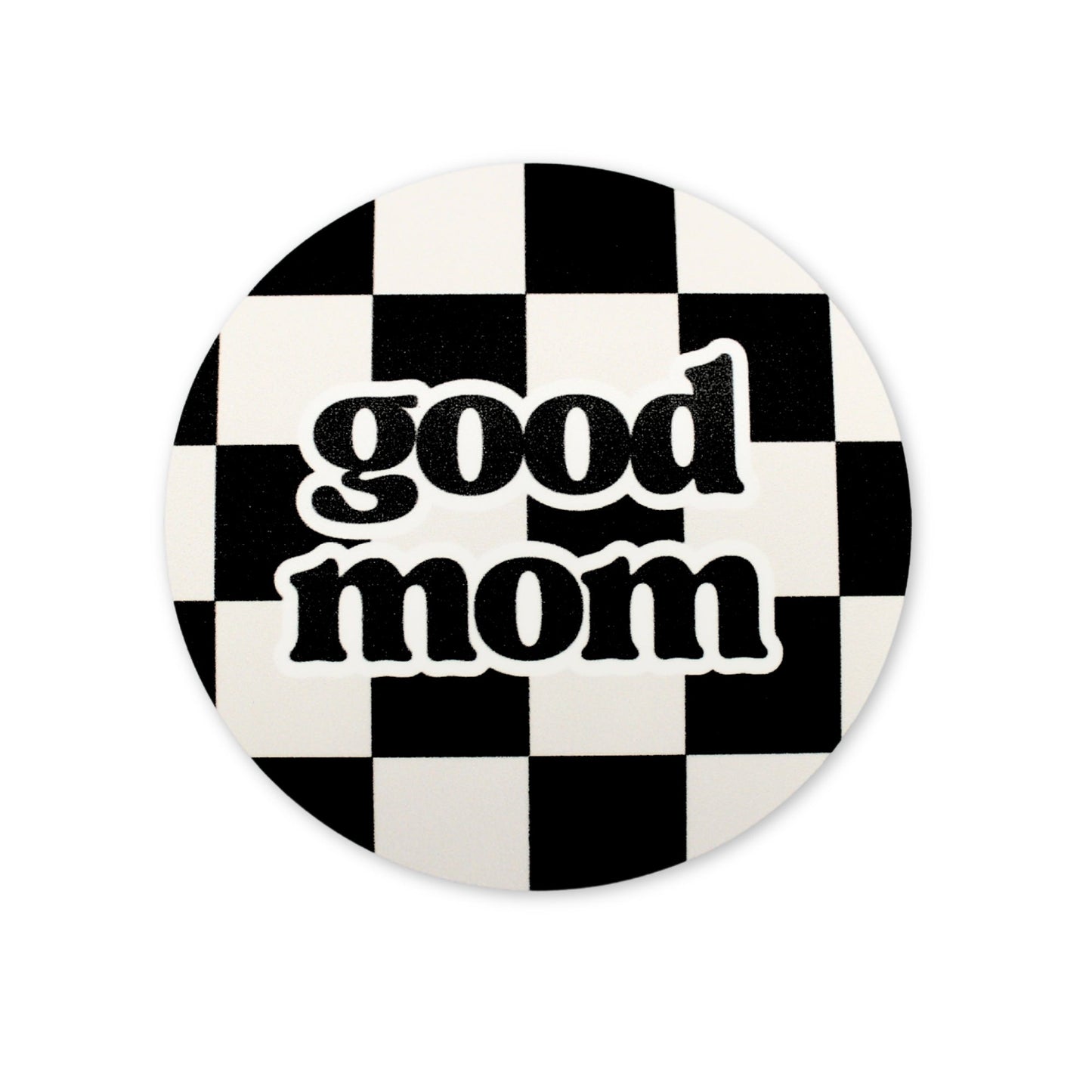 Good Mom Checkerboard | Sticker