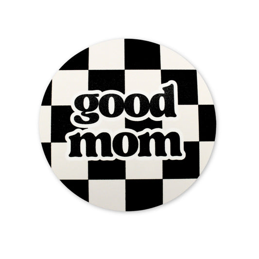 Good Mom Checkerboard | Sticker