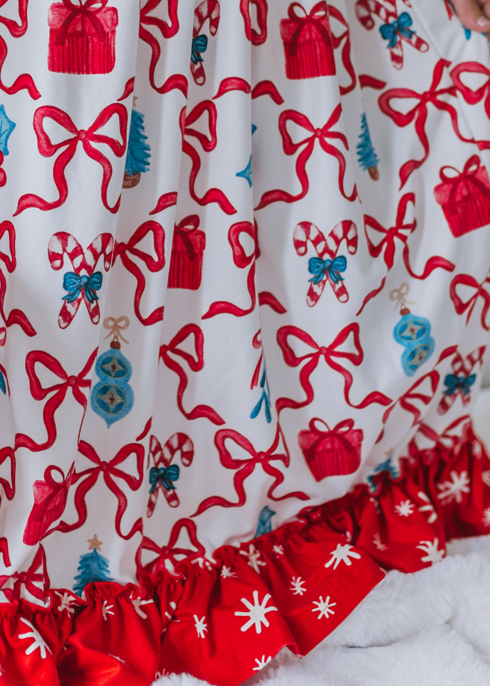Red Bow Lounge Gown