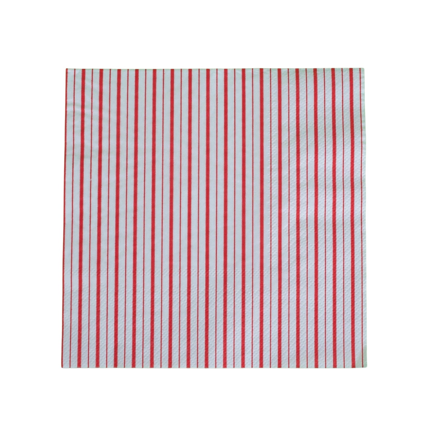 Red Fine Stripes Napkins (Set of 16)