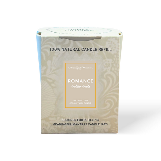 Romance Tahitian Tonka Natural Candle 8oz Kaia Collection Refill