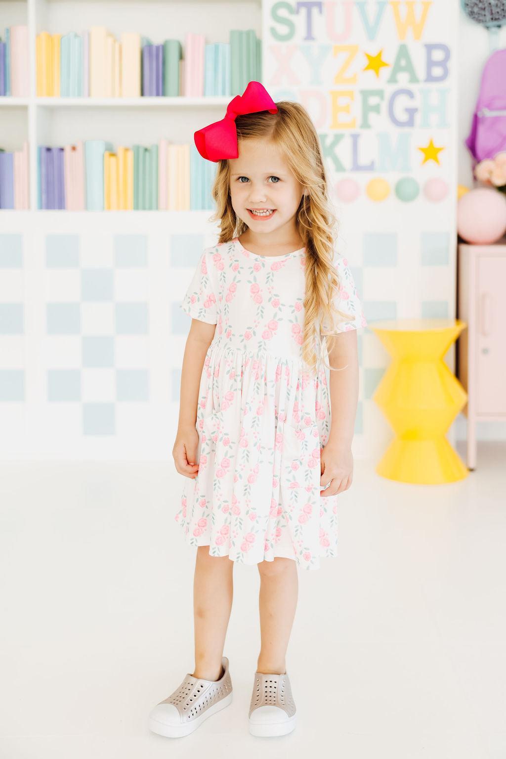 Rosie Posie S/S Pocket Twirl Dress
