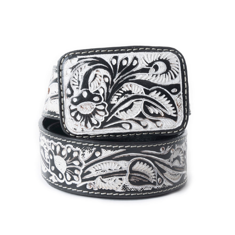 Desert Silver Moon Women's Belt In Black