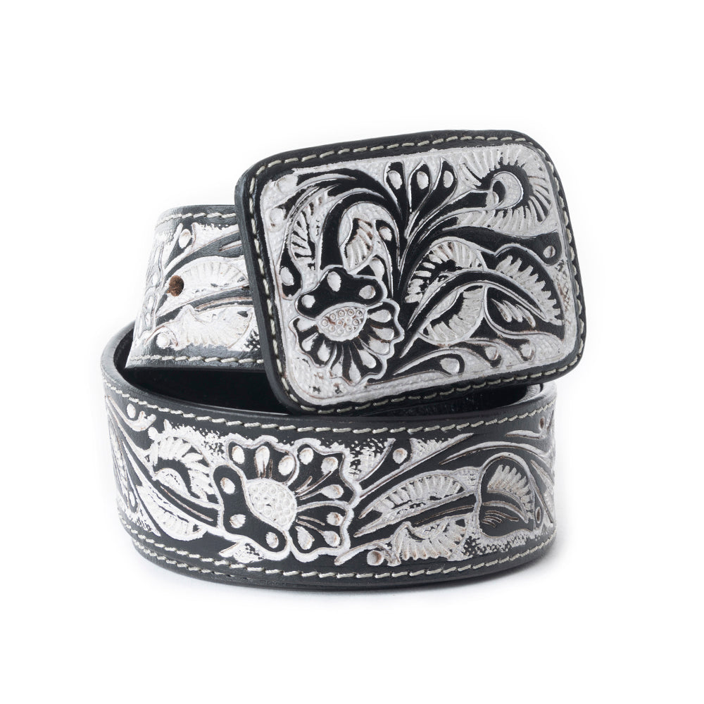 Desert Silver Moon Women's Belt In Black