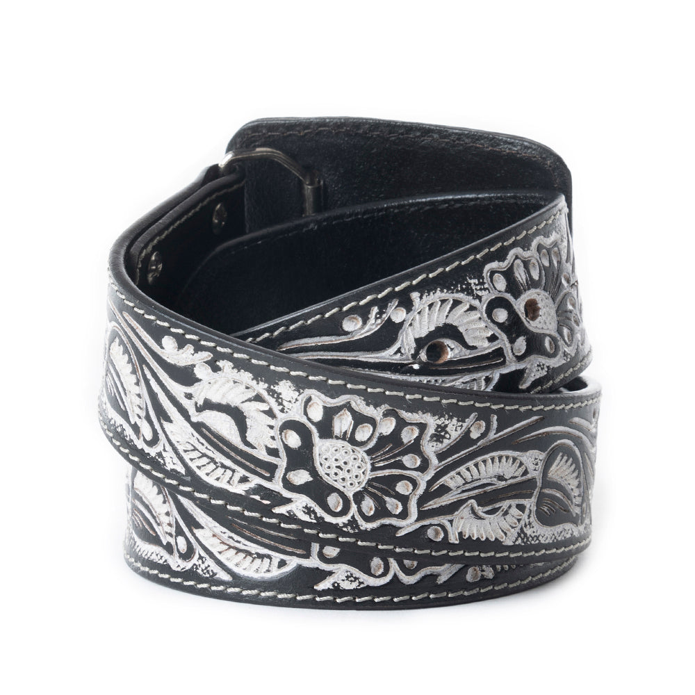 Desert Silver Moon Women's Belt In Black