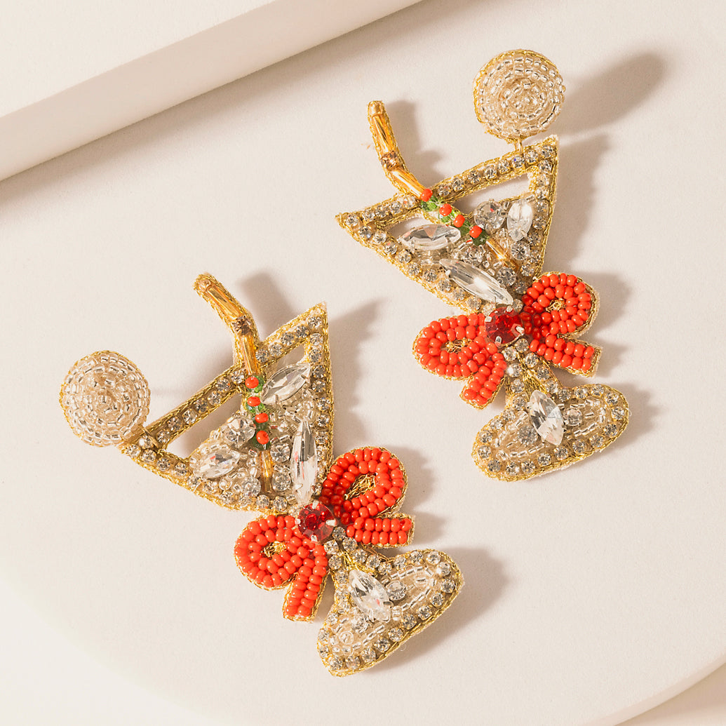 Myra Enchanted Eve Charm Earrings in Crimson Glow