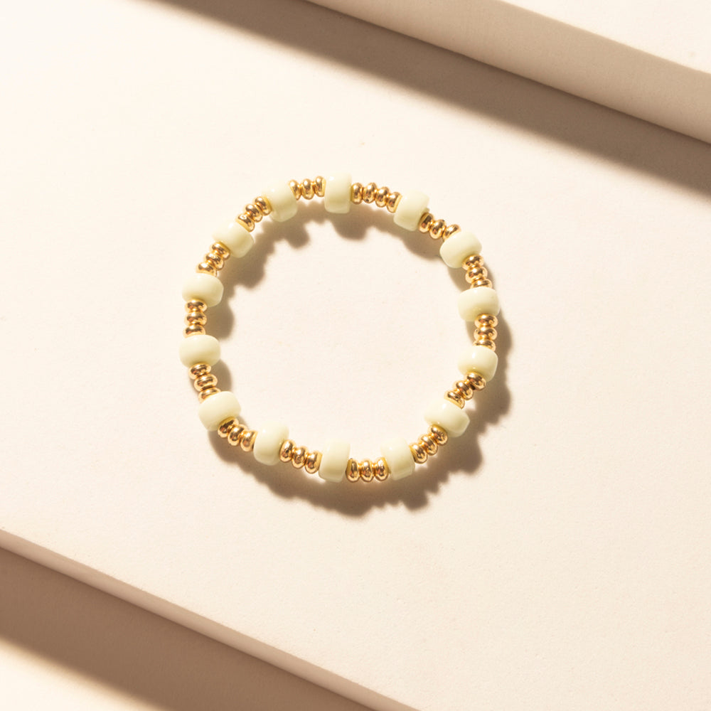 Myra Palomino Shine Stack Bracelet in Frost Green
