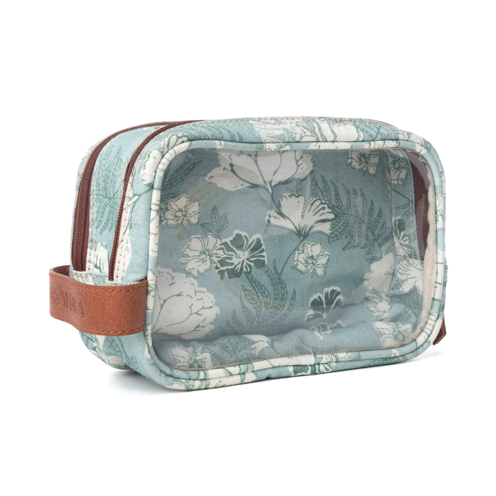 Myra Willow Grove Cotton & Plastic Men's Shaving Kit in Eucalyptus Mist