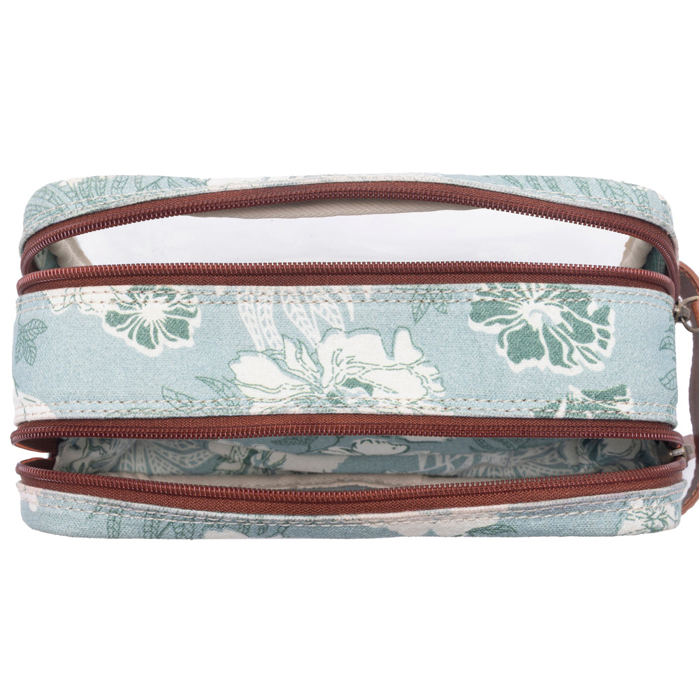 Myra Willow Grove Cotton & Plastic Men's Shaving Kit in Eucalyptus Mist