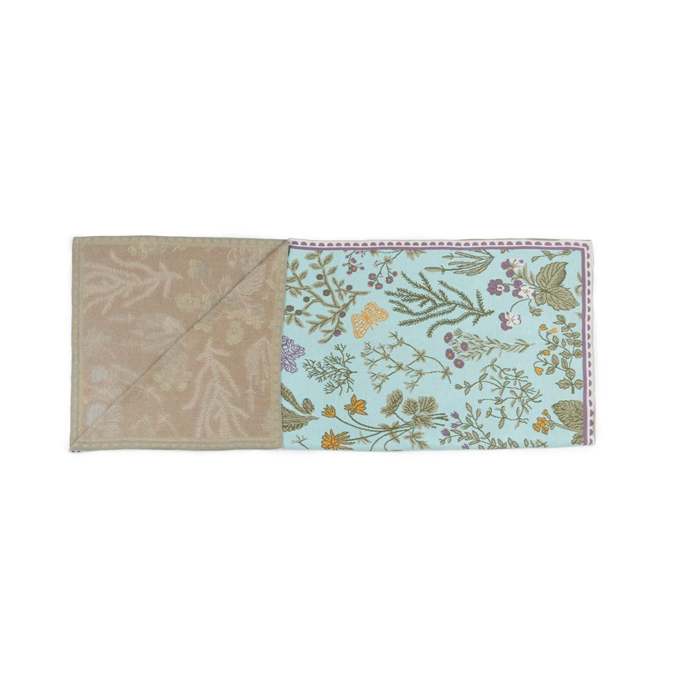 Myra Western Skies Meadow Throw in Mesa Aqua